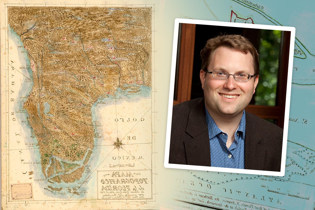  Jason Sharples, image by Martha Stewart; detail from Mapa topografico de la Florida lo dibuxo Pedro Diaz ano de 1769, Courtesy of the John Carter Brown Library at Brown University